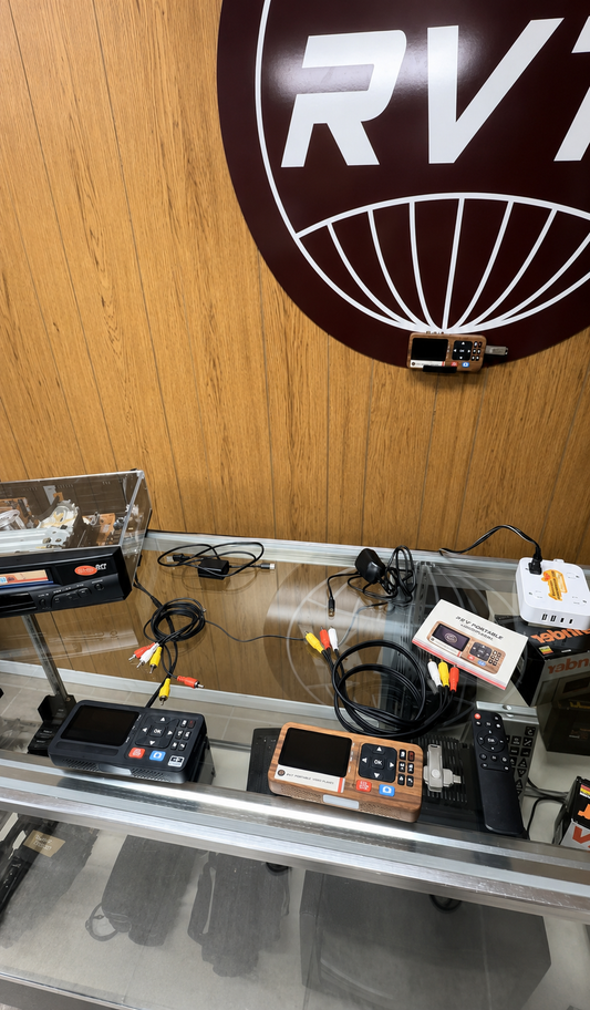 RVT Digitizer 3.0 units on display under the RetroVision Tech logo