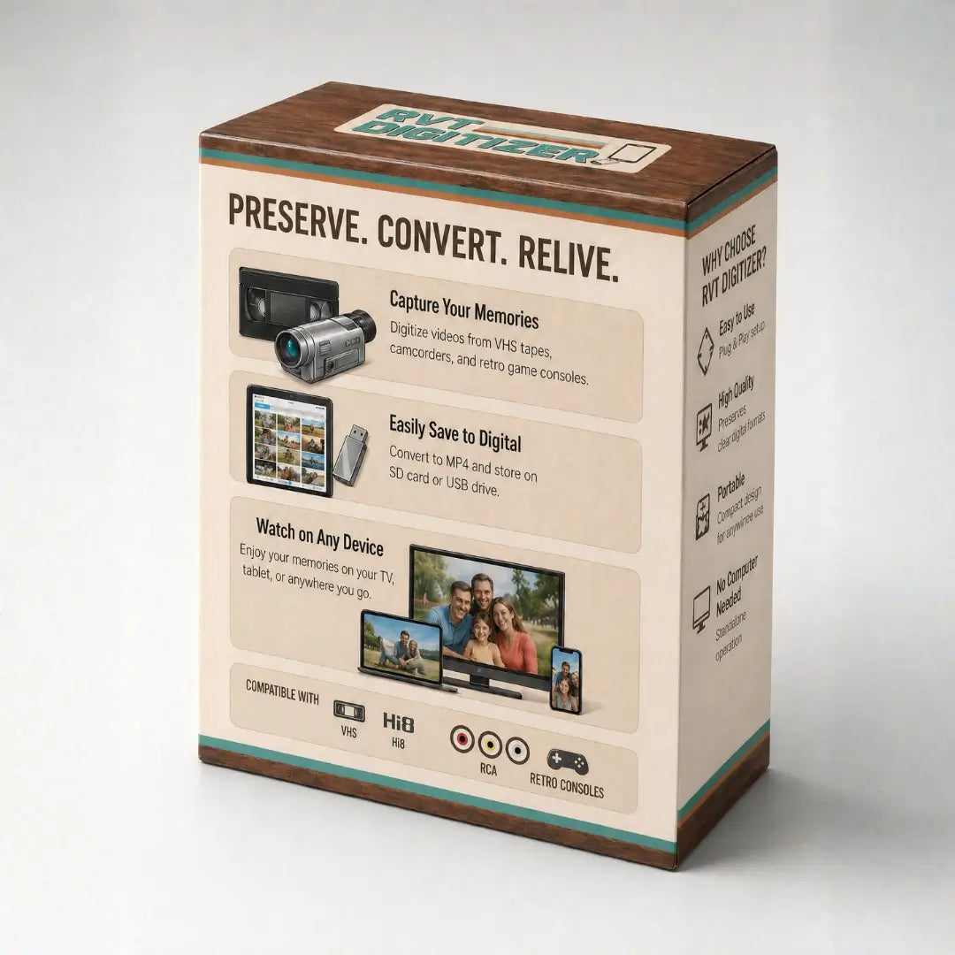 Preserve. Convert. Relive. Capture Your Memories. Digitize videos from CHS tapes, camcorders and retro game consoles